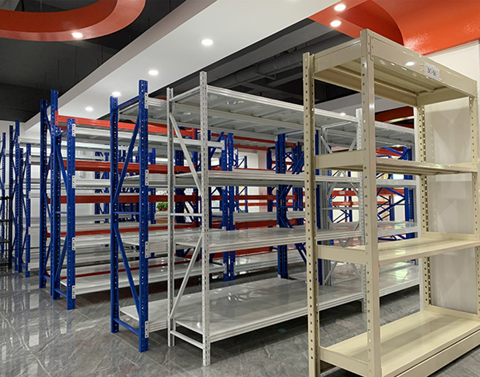 Light storage shelves
